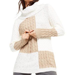 Calvin Klein Colorblocked Cowlneck Sweater XL NWT